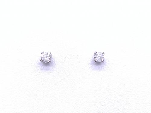 18ct White Gold Diamond Stud Earrings 1.00ct