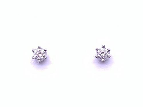 18ct Diamond Stud Earrings App 0.30ct
