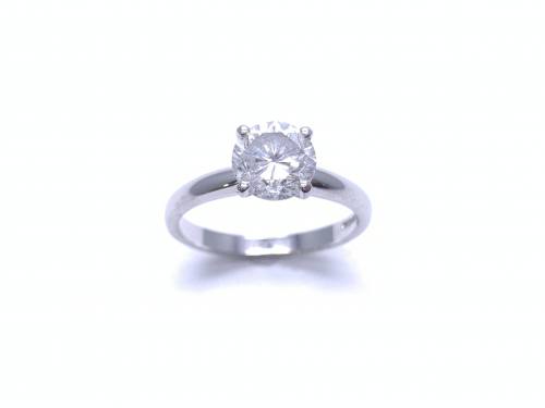 18ct White Gold Diamond Solitaire Ring 1.50ct