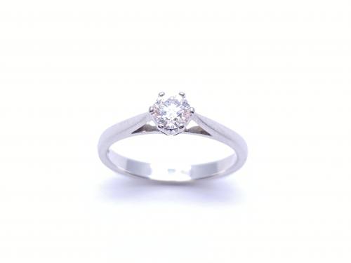 Platinum Diamond Solitaire Ring 0.32ct