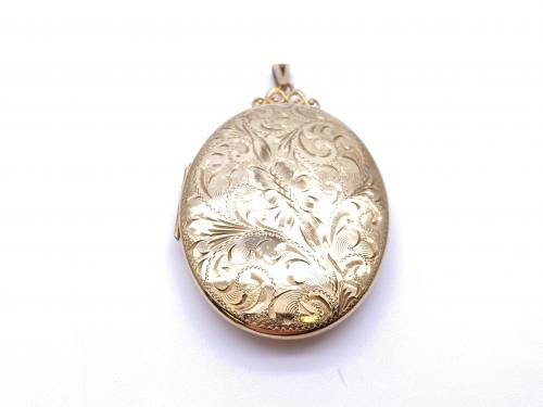 9ct Yellow Gold Oval Locket