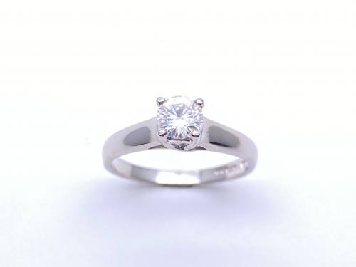18ct Synthetic Moissanite Ring