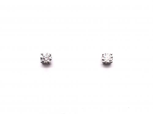 18ct White Gold Diamond Stud Earrings 0.72ct
