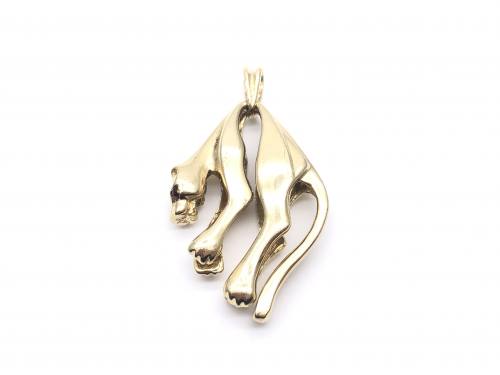 14ct Yellow Gold Panther Pendant