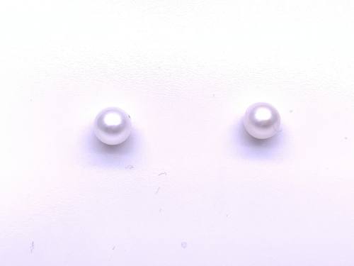9ct Freshwater Cultured Pearl Earrings 6mm