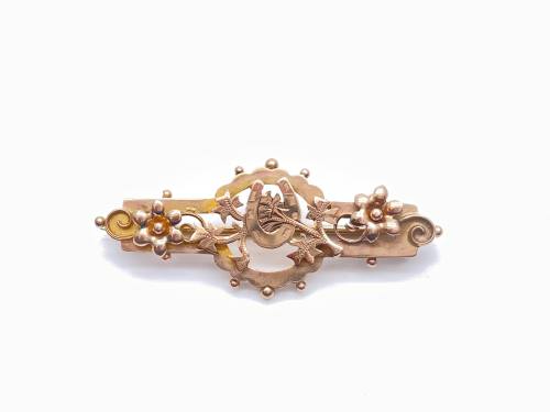9ct Yellow Gold Brooch Chester 1923