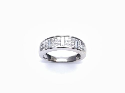 18ct White Gold Diamond Pave Ring