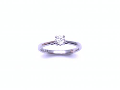 Palladium Diamond Solitaire Ring