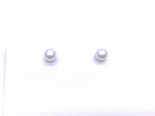 9ct Freshwater Cultured Pearl Earrings 7mm