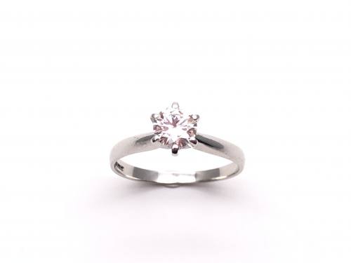 18ct Synthetic Moissanite Ring