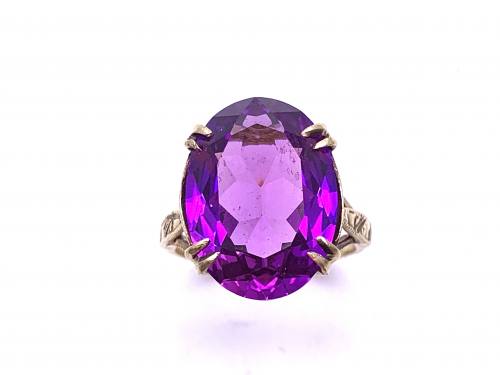 9ct Synthetic Sapphire Dress Ring