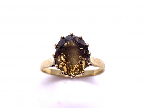 9ct Smokey Quartz Solitaire Ring