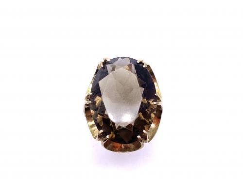 9ct Yellow Gold Smokey Quartz Ring