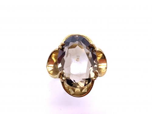 9ct Yellow Gold Smokey Quartz Ring