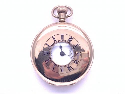 An Old 9ct Waltham Half Hunter Pocket Watch 1922