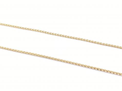 9ct Yellow Gold Spiga Chain 24 Inch