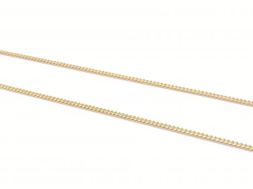 9ct Yellow Gold Fine Curb Chain 26 Inch