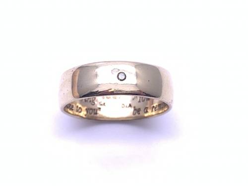 9ct Yellow Gold Diamond Wedding Ring
