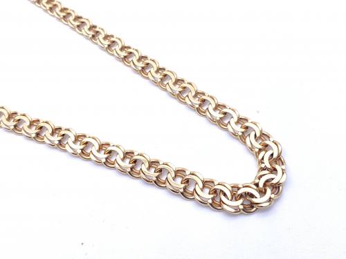 14ct Yellow Gold Fancy Necklet 17 Inch