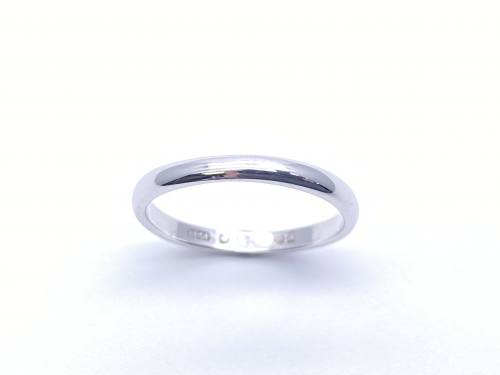 18ct White Gold Wedding Ring 2mm
