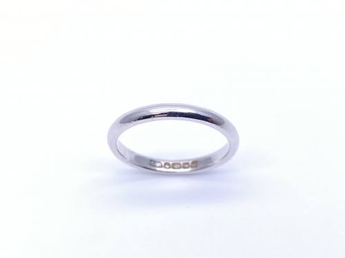 18ct White Gold Wedding Ring 2mm
