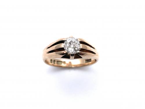 An Old 9ct Diamond Solitaire Ring London 1933