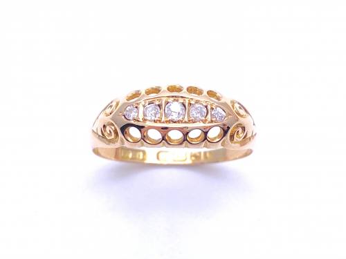 18ct Diamond 5 Stone Ring Birmingham 1908