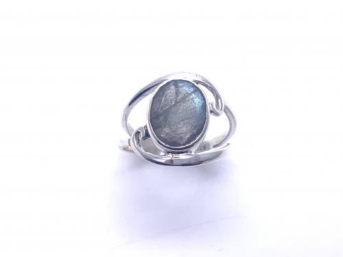 Silver Semi Precious Stone Set Ring
