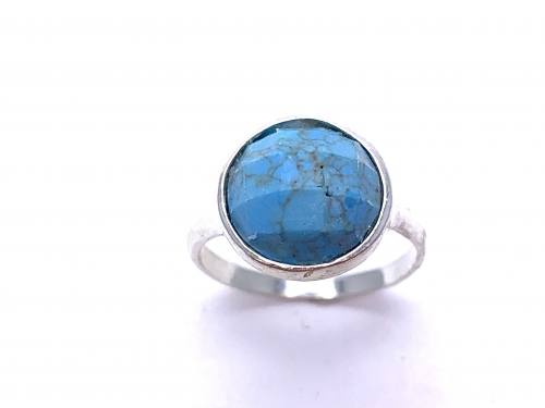 Silver Turquoise Set Ring