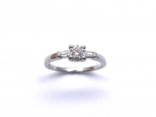 Platinum Diamond Solitaire Ring 0.34ct