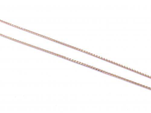 9ct Yellow Gold Spiga Chain 16 inch