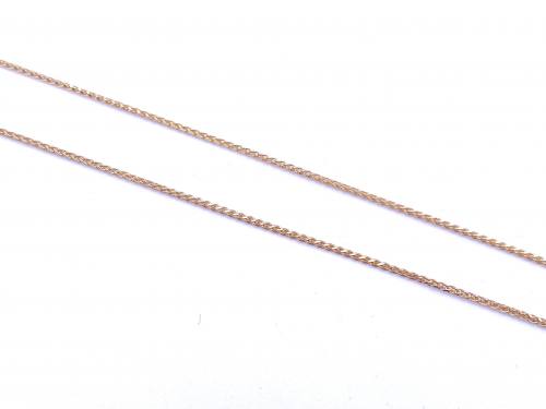 9ct Yellow Gold Spiga Chain 18 inch