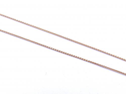 9ct Yellow Gold Spiga Chain 18 inch