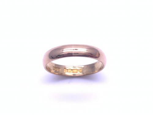 22ct Yellow Gold Plain Wedding Ring 4mm