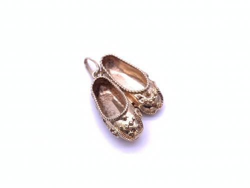9ct Yellow Gold Shoes Charm