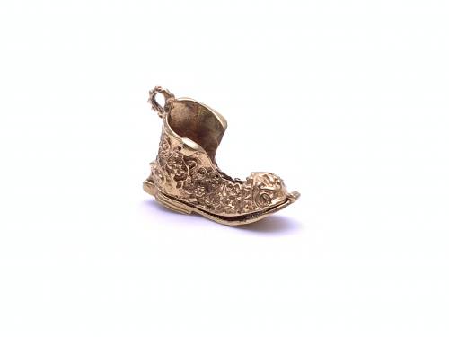 9ct Yellow Gold Boot Charm