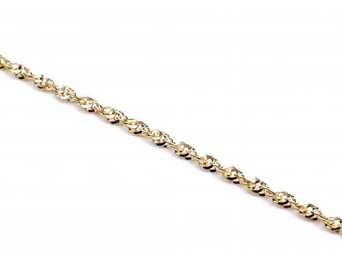 9ct Yellow Gold Prince Of Wales Anklet 10 Inch