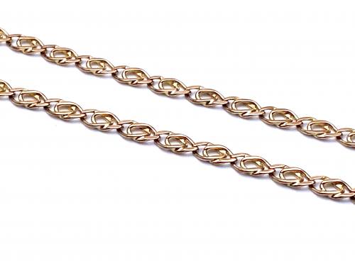 9ct Yellow Gold Double Curb Necklet