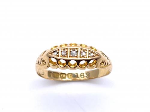 18ct Diamond 5 Stone Ring Birmingham 1905