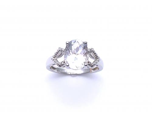 Silver Cullinan Topaz Solitaire Ring
