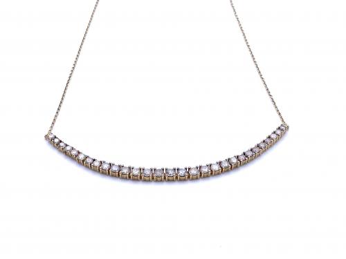 9ct Diamond Collar Necklet