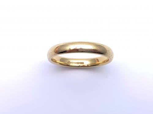 18ct Yellow Gold Large Wedding Ring