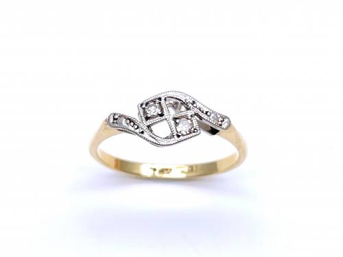 Diamond Two Stone Ring