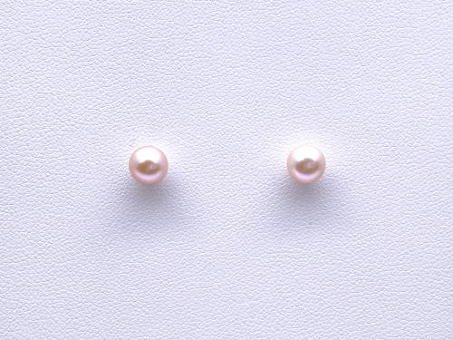 9ct Pink Freshwater Cultured Pearl Earrings 8mm