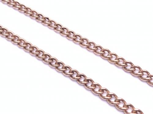 9ct Rose Gold T-bar Curb Chain