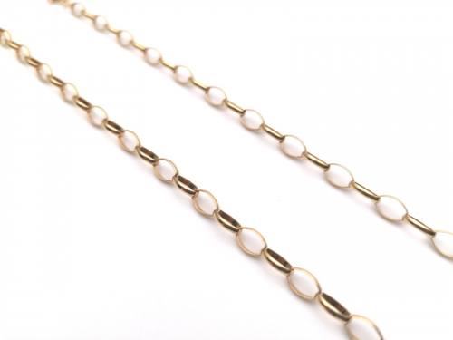9ct Yellow Gold Oval Belcher Necklet