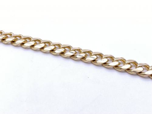 9ct Yellow Gold Curb Bracelet 8 Inches