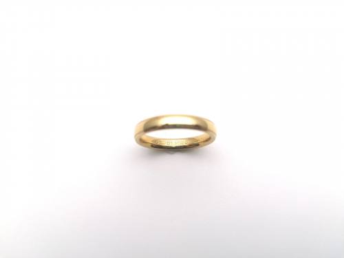18ct Yellow Gold edged Wedding Ring