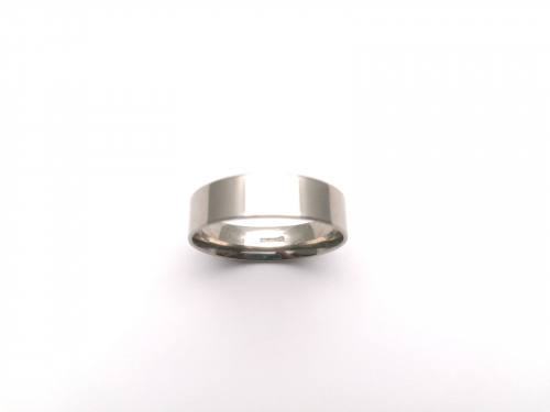 Palladium Flat Wedding Ring