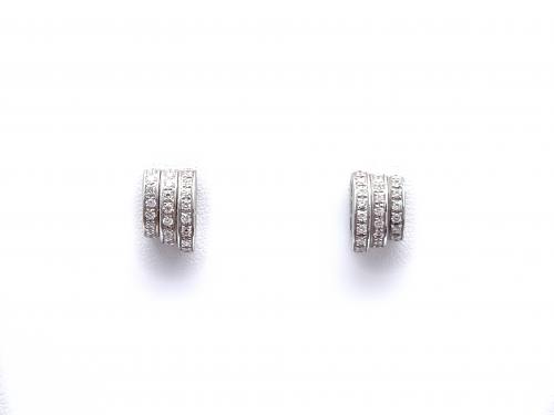 18ct Diamond Fope Earrings 0.38ct